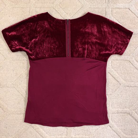 Lucky Brand red velvet top - Picture 4 of 8